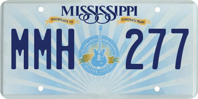 MS license plate MMH277