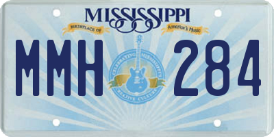 MS license plate MMH284