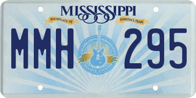 MS license plate MMH295