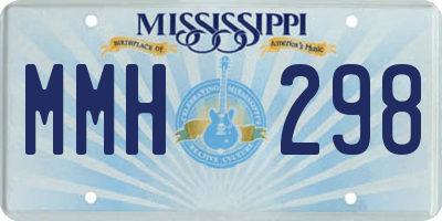 MS license plate MMH298