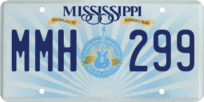 MS license plate MMH299