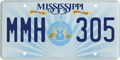MS license plate MMH305