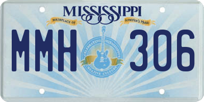 MS license plate MMH306