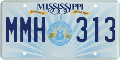 MS license plate MMH313