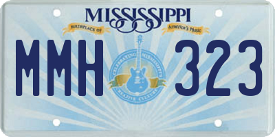 MS license plate MMH323