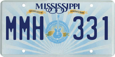 MS license plate MMH331
