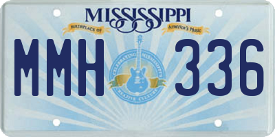 MS license plate MMH336