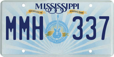 MS license plate MMH337
