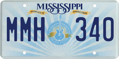 MS license plate MMH340