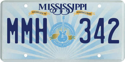 MS license plate MMH342