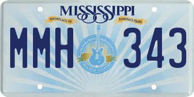 MS license plate MMH343