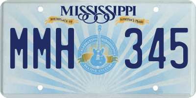 MS license plate MMH345