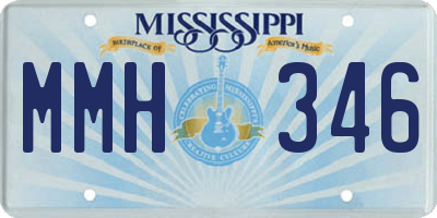 MS license plate MMH346