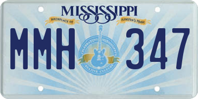 MS license plate MMH347