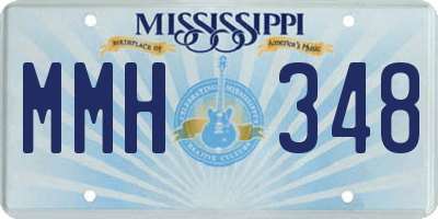 MS license plate MMH348