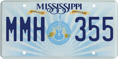 MS license plate MMH355