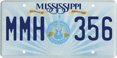 MS license plate MMH356