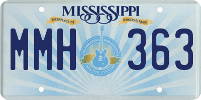 MS license plate MMH363