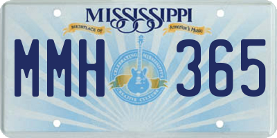 MS license plate MMH365