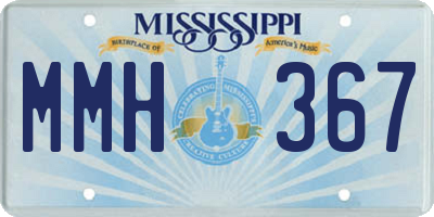 MS license plate MMH367