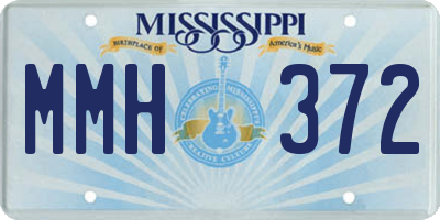 MS license plate MMH372