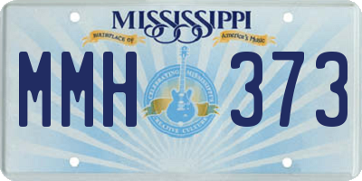 MS license plate MMH373