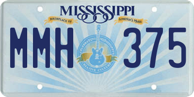 MS license plate MMH375