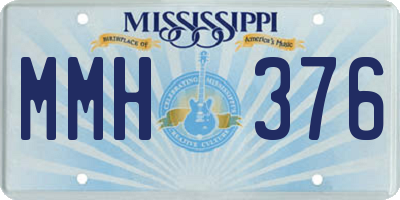 MS license plate MMH376