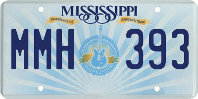 MS license plate MMH393