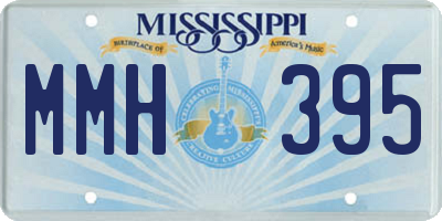 MS license plate MMH395