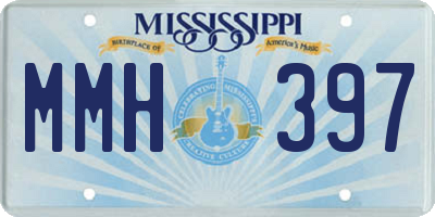 MS license plate MMH397