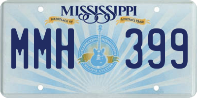 MS license plate MMH399