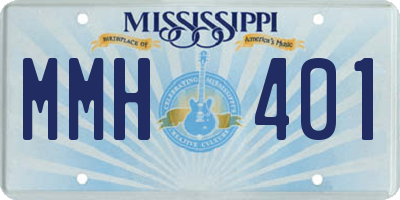 MS license plate MMH401