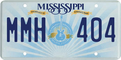 MS license plate MMH404