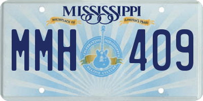 MS license plate MMH409