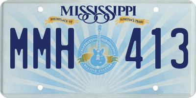 MS license plate MMH413