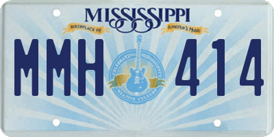 MS license plate MMH414