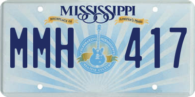 MS license plate MMH417