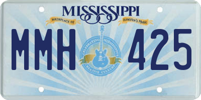 MS license plate MMH425