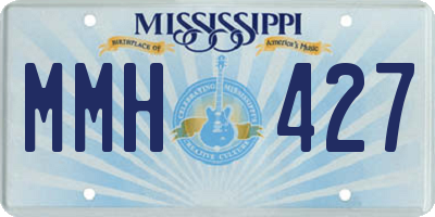 MS license plate MMH427