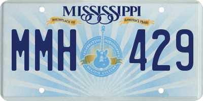 MS license plate MMH429