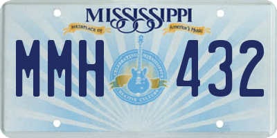 MS license plate MMH432
