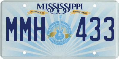 MS license plate MMH433