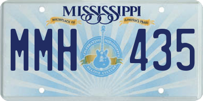 MS license plate MMH435