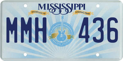 MS license plate MMH436