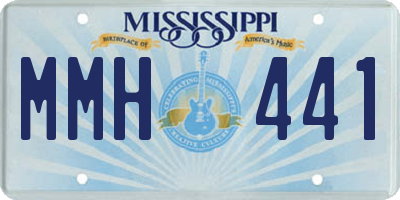 MS license plate MMH441