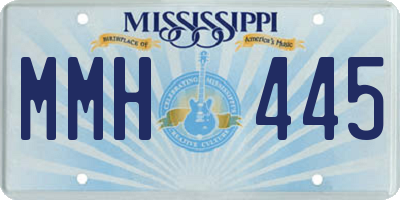 MS license plate MMH445
