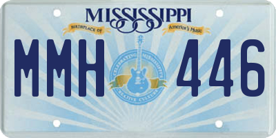 MS license plate MMH446