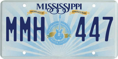 MS license plate MMH447