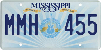 MS license plate MMH455